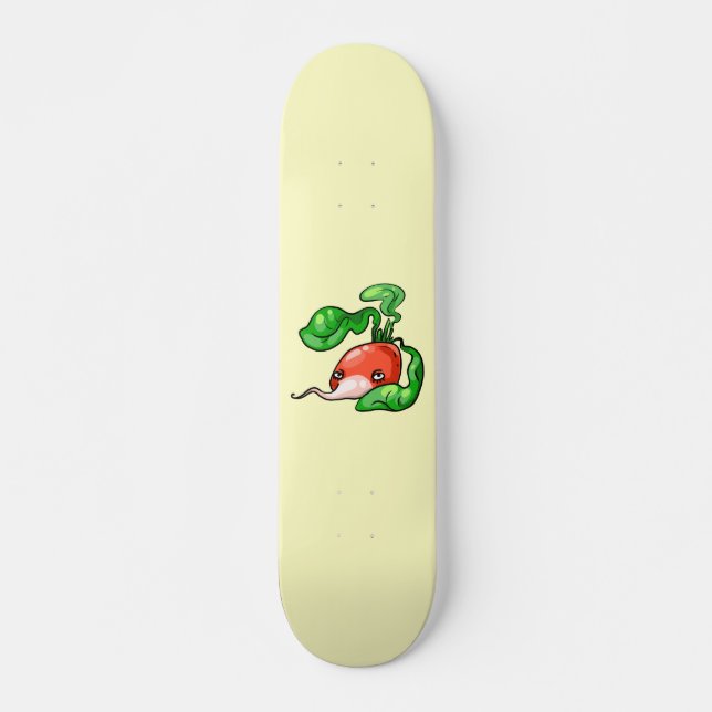 Radieschen radish mini skateboard bräda 18,5 cm (Framsida)