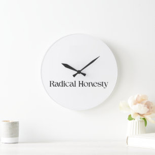 Radikal ärlighet Minimalistisk väggklocka