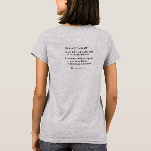 Radikal Definition T-shirt (dam) (Baksida)