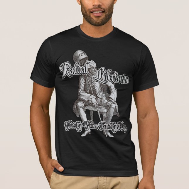 Radikal en som tror på läran om viljans frihet t shirt (Framsida)