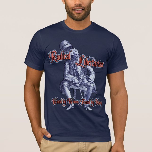 Radikal en som tror på läran om viljans frihet tee (Framsida)
