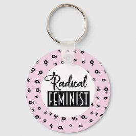 Radikal feminist nyckelring