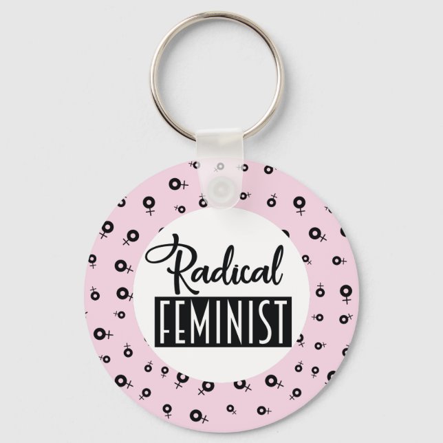Radikal feminist nyckelring (Framsida)