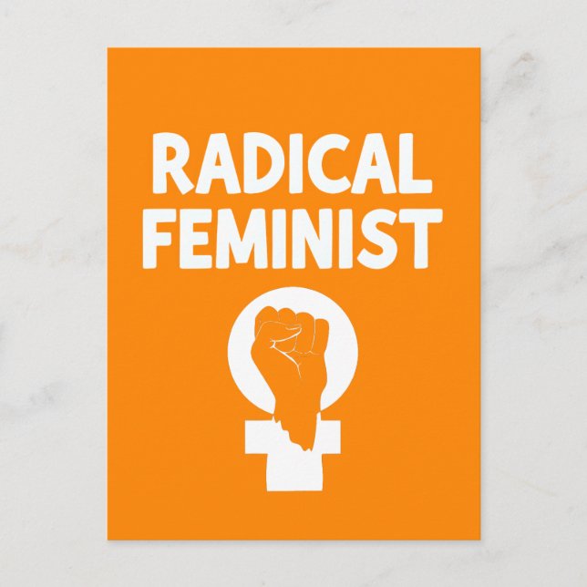 Radikal Feminist Vykort (Framsida)