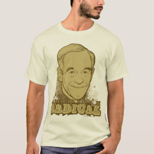 Radikal Ron Paul för amerikan skjorta T-shirt
