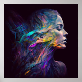 Radikal skönhet med levande färg-program poster