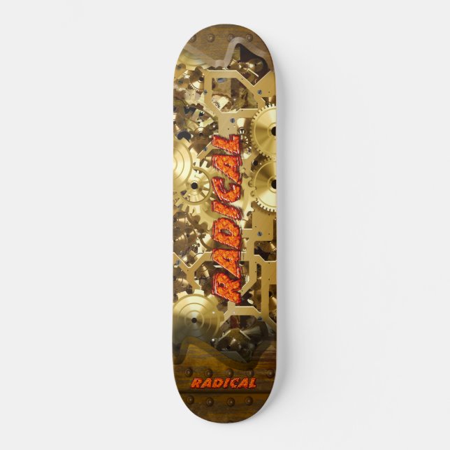 Radikal Steampunk 3A Skateboard (Framsida)