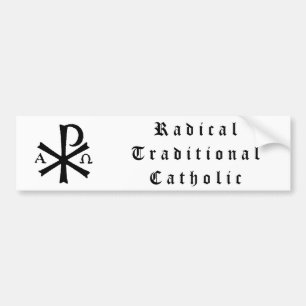 Radikal traditionell katolsk bildekal