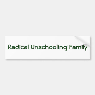 Radikal Unschooling familj Bildekal