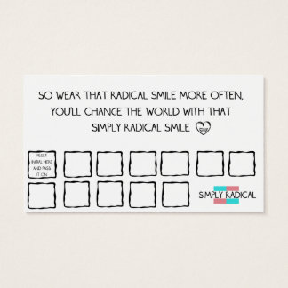 Radikala sjömil-bekräftelser visitkort