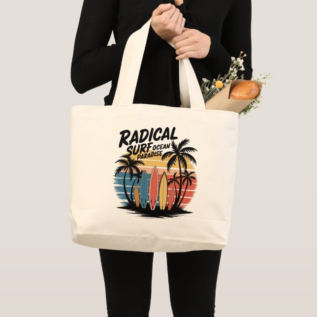 Radikala Surfor vid havets paradise Jumbo Tygkasse (Framsida (produkt))