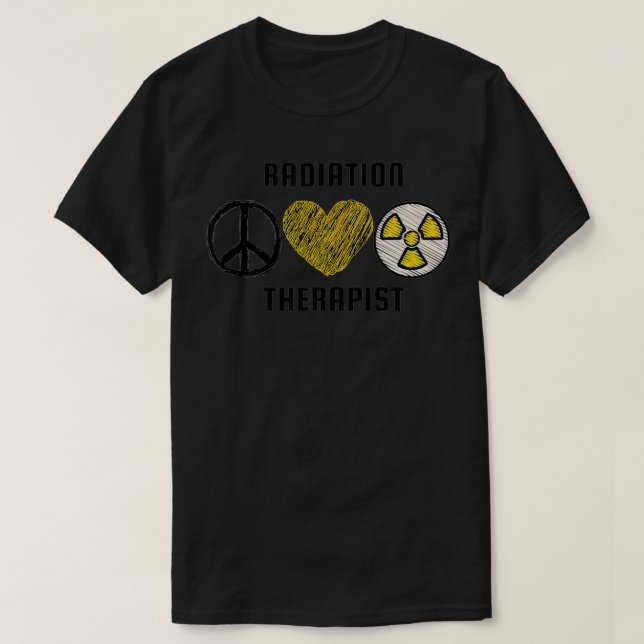 Radikterapi för fredsstrålning i Kärlek T Shirt (Design framsida)