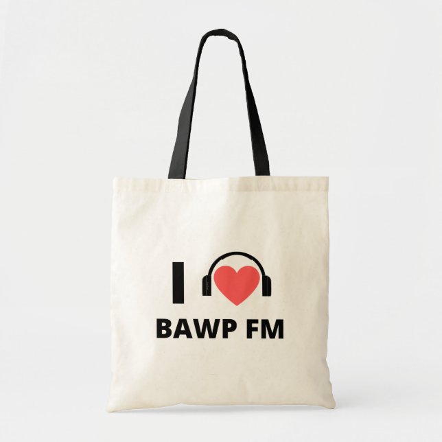 Radio BAWP Pledge Drive Toot Tygkasse (Framsidan)