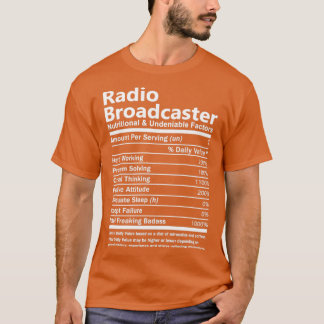 Radio Broadcaster Näringsgren och Undeni T Shirt