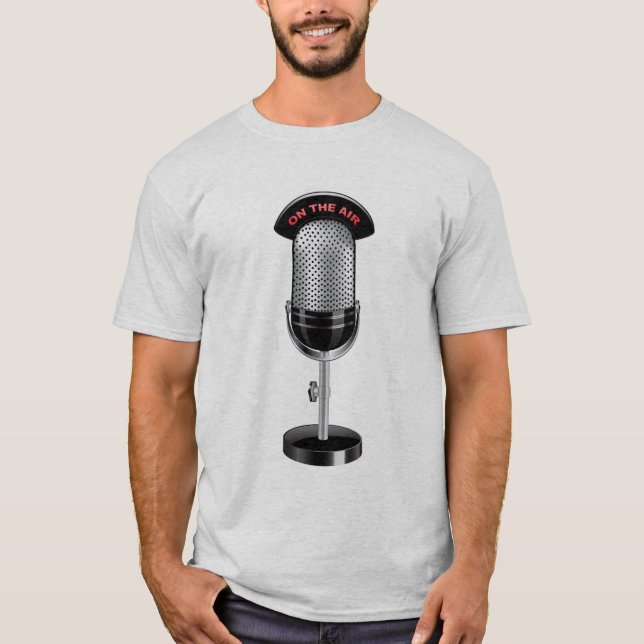 RADIO BROADCASTER "PÅ LUFT" T-Shirts (Framsida)