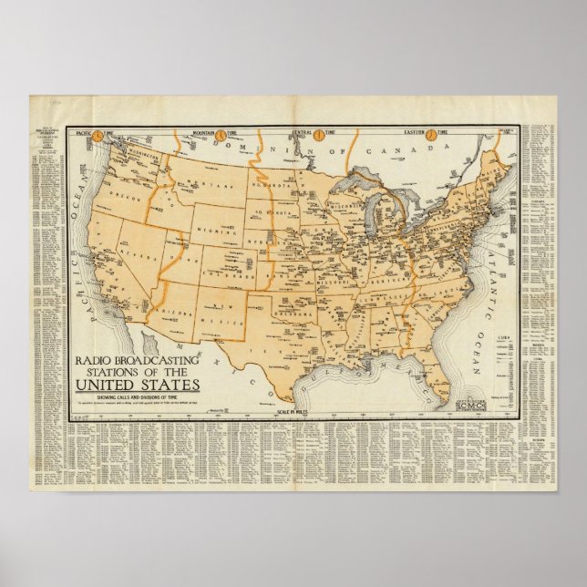 Radio Broadcasting Station i Förenade Stater Poster (Framsidan)