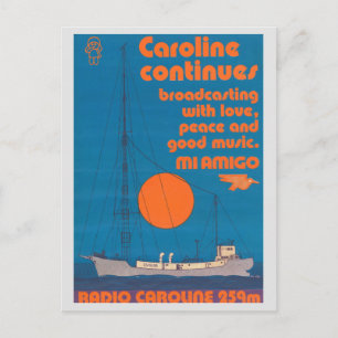 Radio Caroline 259 - frakten Mi Amigo Vykort
