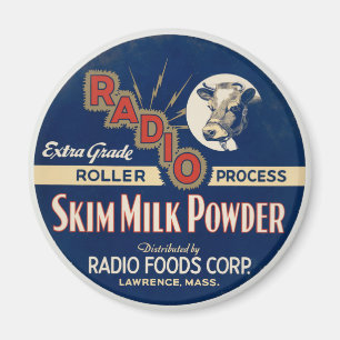Radio Extra Klass Roller Processaa Skim Mjölk Powd Magnet
