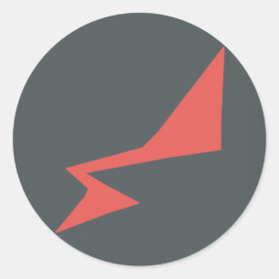 RADíO FLoMM BIG BOLT Runt Klistermärke