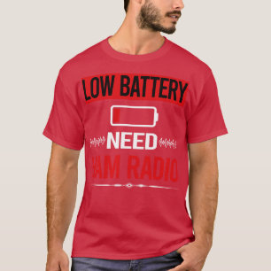 Radio för lågbatteriladdare t shirt