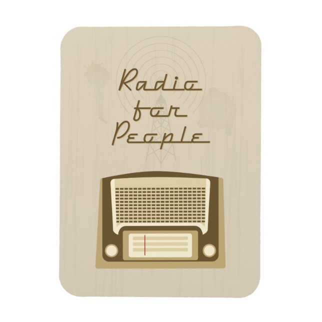 Radio för människor magnet (Vertikal)
