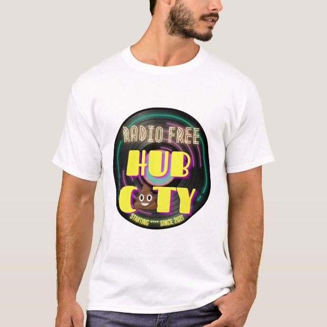 Radio Free Hub City Börjar **** T Shirt (Framsida)