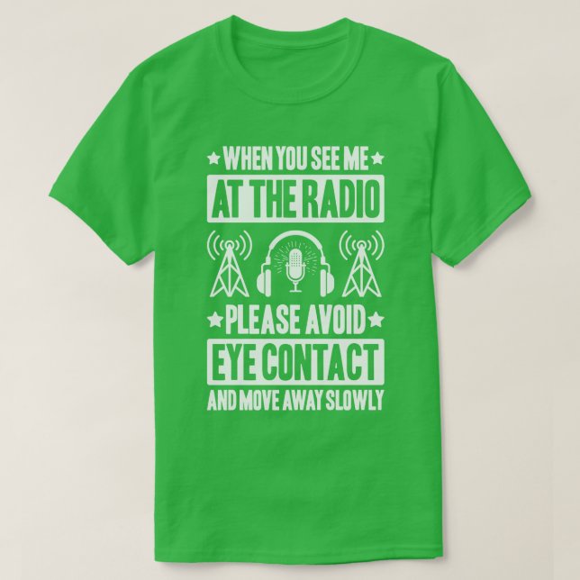 Radio Ham Amateur Radio Operator Ham Radio (16) T Shirt (Design framsida)