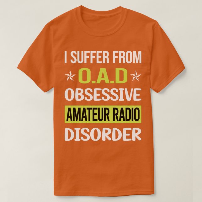 Radio Ham för tvångsradio för Kärlek Amateur T Shirt (Design framsida)