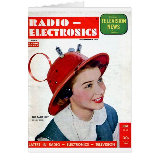 Radio Hat Hälsningskort (Framsidan)