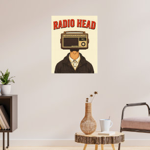 RADIO HEAD – Vintage Surreal Retro Affisch