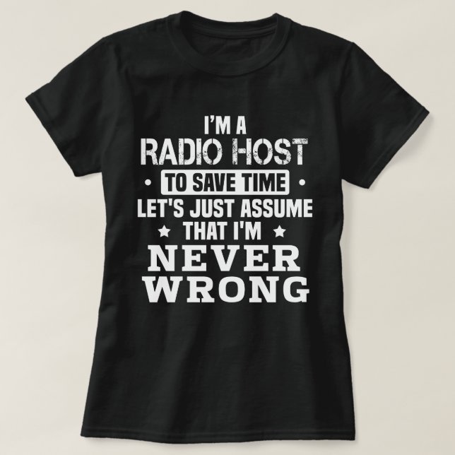 Radio Host T Shirt (Design framsida)