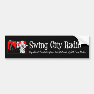 Radio i swing City - stötfångare Bildekal