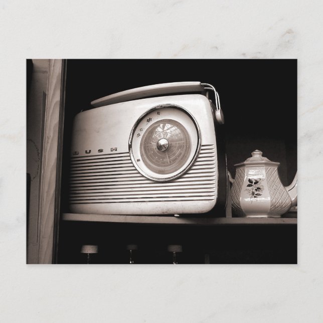 Radio och Tekanna Vykort (Framsida)
