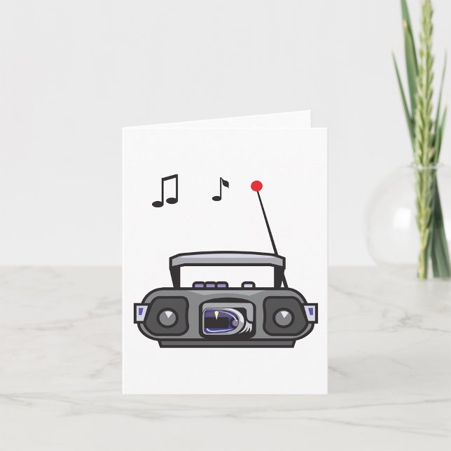 Radio Play Music Note-kort Kort (Skapare uppladdad)