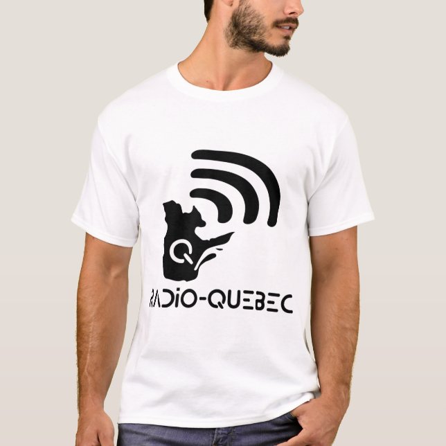Radio-Quebec -Edition noire T Shirt (Framsida)