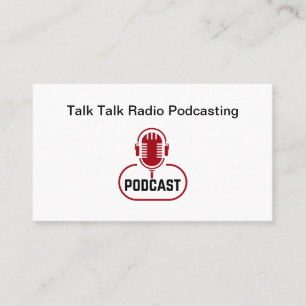 Radio Show Streaming Podcast Studio Visitkort