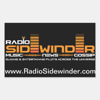 Radio Sidewinder lakan på klistermärken