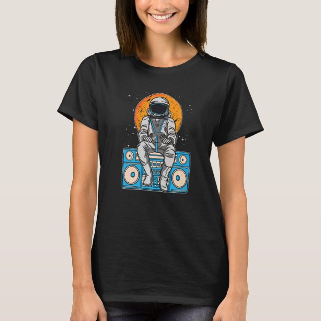 Radio Space Astronaut  Astronomy Science Radio Spa T Shirt (Framsida)