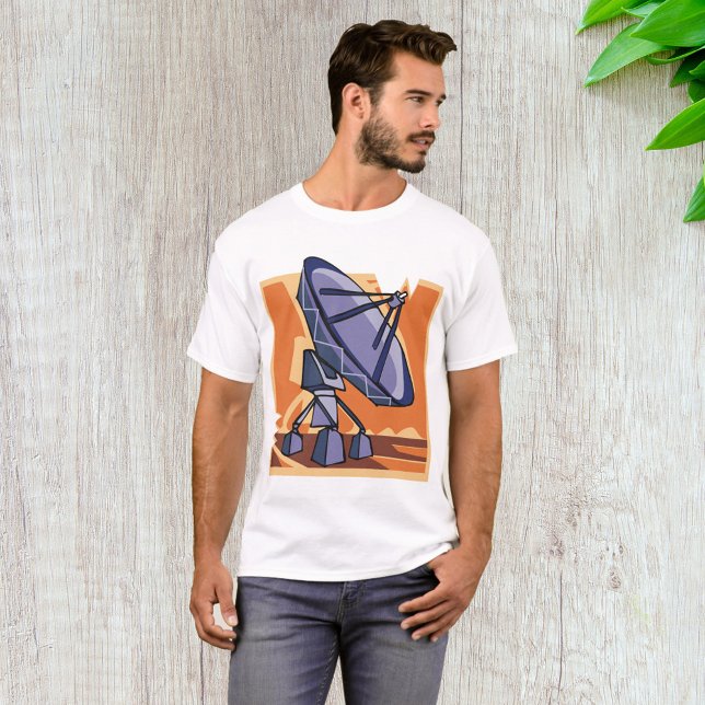 Radio Telescope Rymden Science T Shirt (Skapare uppladdad)