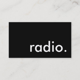 radio. visitkort