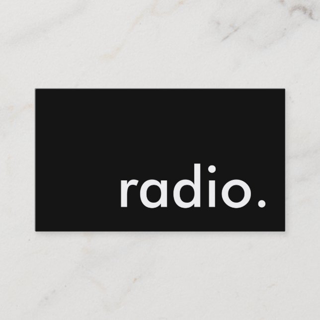 radio. visitkort (Framsida)
