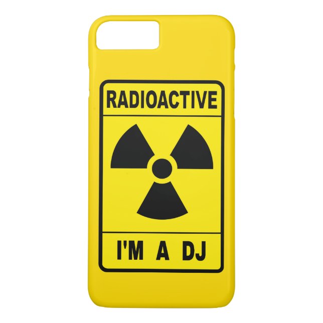 Radioactive DJ Case-Mate iPhone Skal (Baksida)