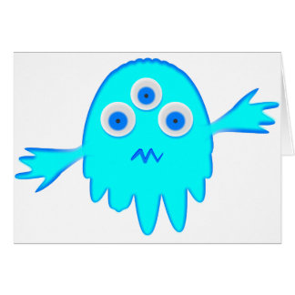 Radioactive Little Monster Hälsningskort