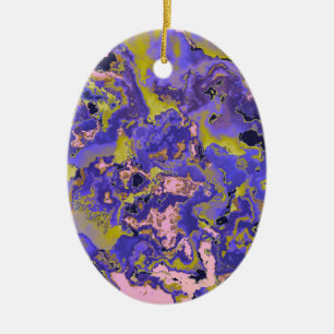 Radioactive Marble Julgransprydnad Keramik