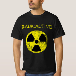 Radioactive Nuclear Radiation Fallout Symbol Hazar T Shirt