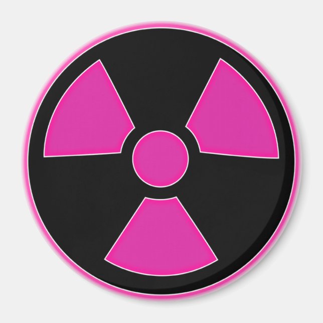 Radioactive Rosa Magnet (Framsidan)