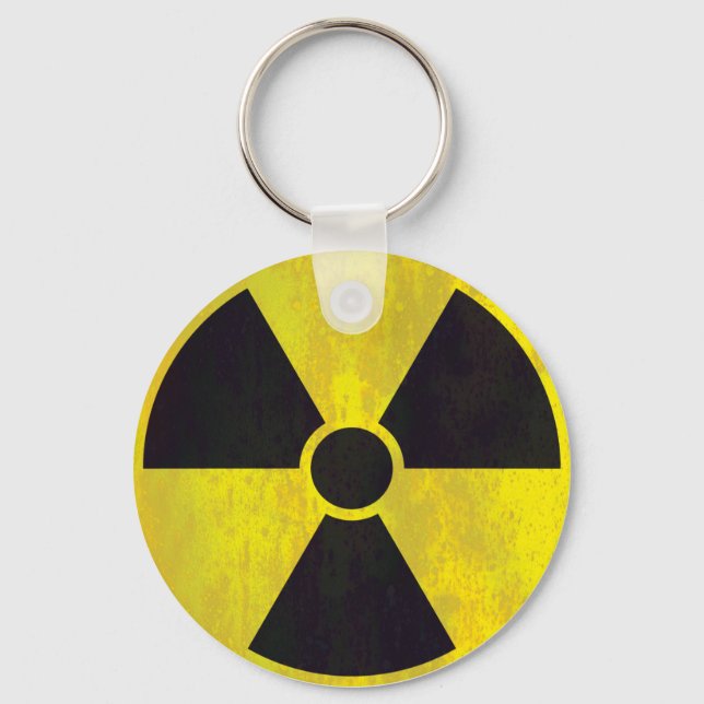 Radioactive Warning Sign | Coola Grunge Nyckelring (Framsida)