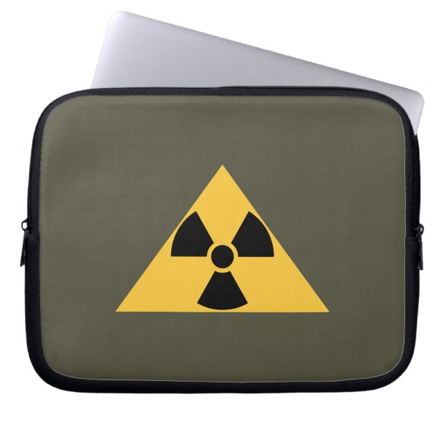 Radioaktiv Emblemlaptop sleeve (Framsidan)