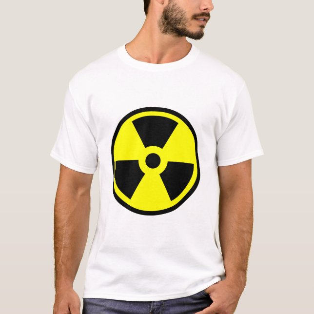 Radioaktiv Gult och svart symbol T Shirt (Framsida)