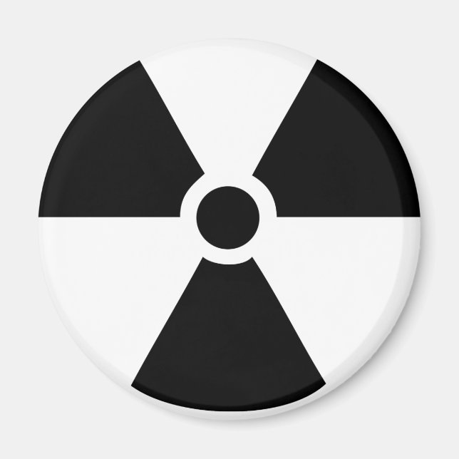 radioaktiv ikon magnet (Framsidan)